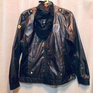 [WOMEN L] PUMA Ferrari Track Jacket & Cap Set Black F1 Racing Motorsport